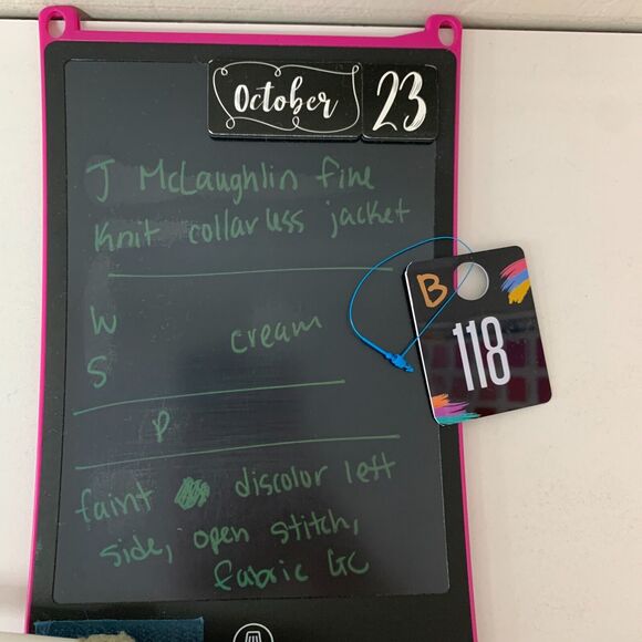 J. McLaughlin Cardigan Womens S Small Fringe Hem Open Front Collarless Cropped - Picture 13 of 14